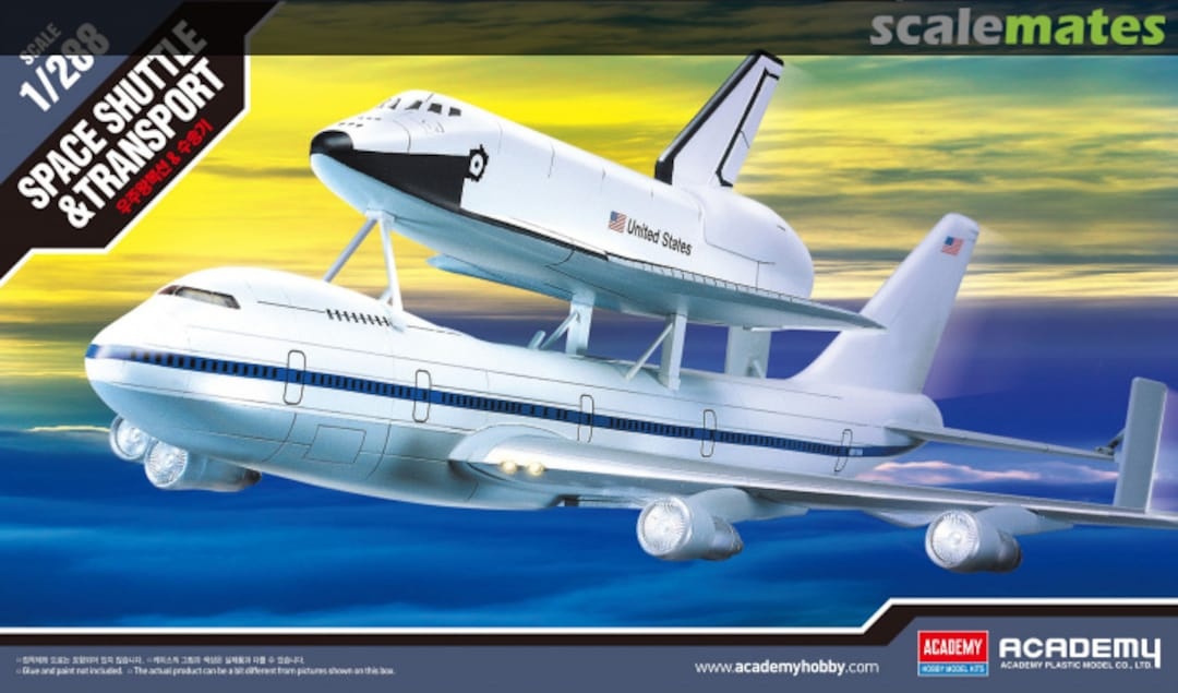 Zdjęcie dodatkowe produktu Prom kosmiczny i Boeing 747 1:288 Academy 12708