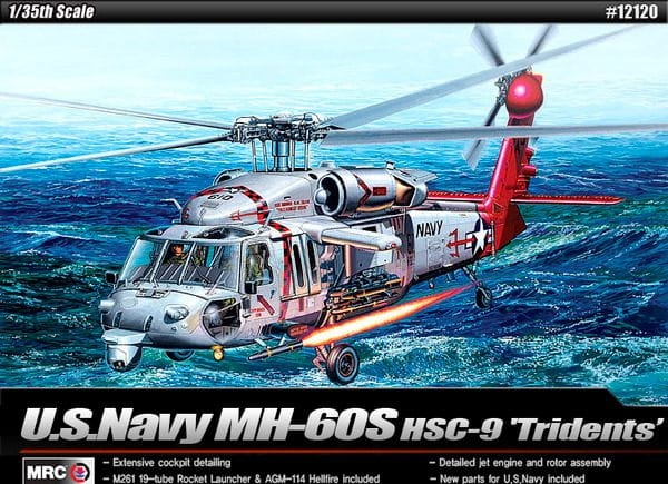Zdjęcie główne produktu Sikorsky MH-60S HSC-9 Tridents 1:35 Academy 12120