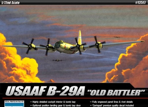 Usaaf B-29A old battler 1:72 academy 12517