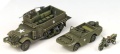 Zdjęcie dodatkowe produktu M3 Half Track plus amfibia plus motocykl 1:72 Academy 13408