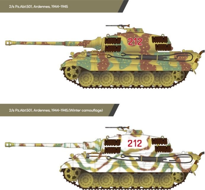 Zdjęcie dodatkowe produktu German King Tiger (Henschel Turret) 1:72 Academy 13423