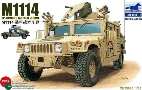 Zdjęcie główne produktu Humvee M1114 Up-Armored Tactical Vehicle 1:35 Bronco CB35080