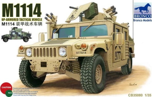 Humvee M1114 UP-Armored Tactical Vehicle 1:35 Bronco CB35080