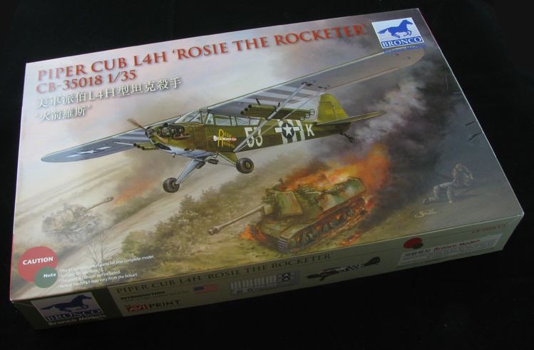 Zdjęcie dodatkowe produktu Piper Cub L-4H Rosie The Rocketer 1:35 Bronco CB35018