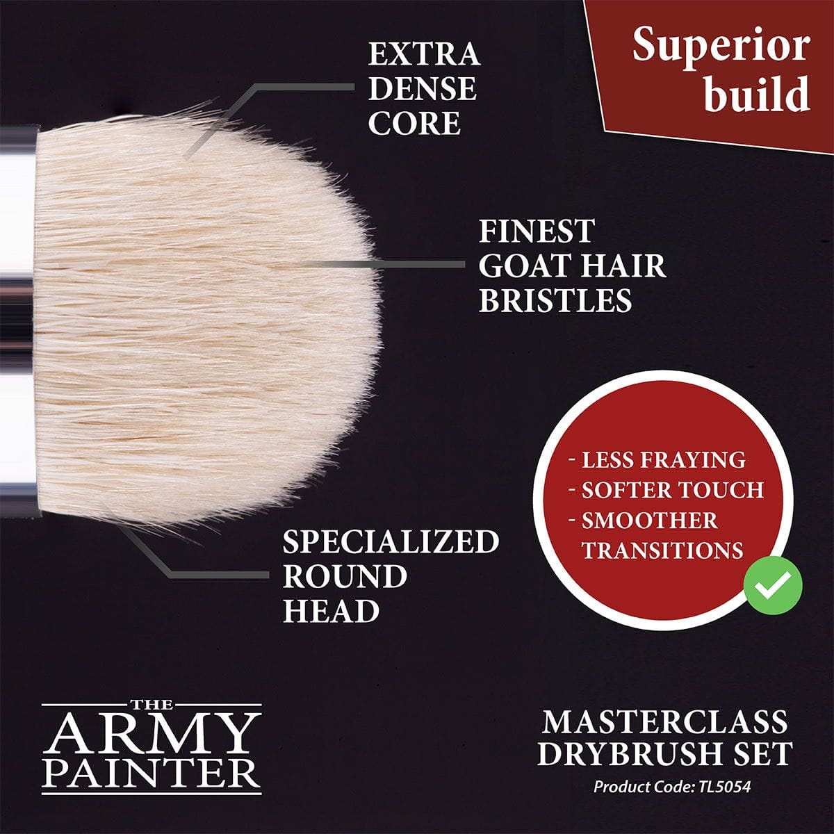 Zdjęcie dodatkowe produktu Masterclass drybrush set (zestaw do techniki suchego pędzla) The Army Painter