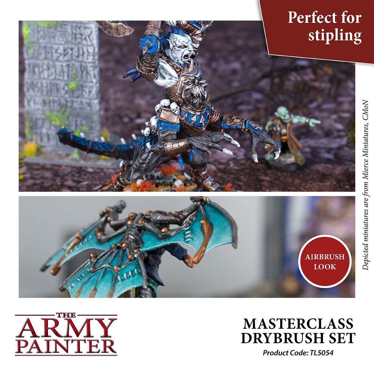 Zdjęcie dodatkowe produktu Masterclass drybrush set (zestaw do techniki suchego pędzla) The Army Painter