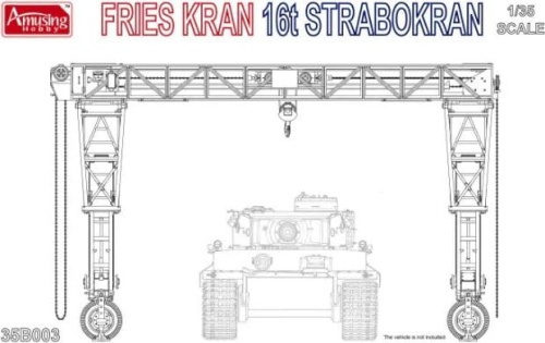 Mobile crane Fries Kran 16t Strabokran 1:35 Amusing Hobby 35B003