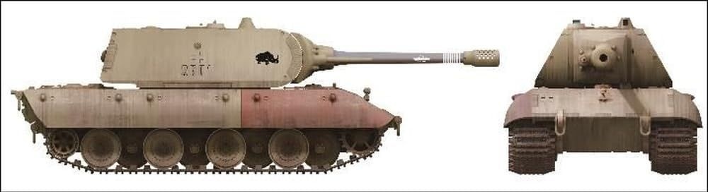 Zdjęcie dodatkowe produktu E-100 w/Maus turret 1:35 Amusing Hobby 35A046