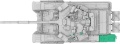 Zdjęcie dodatkowe produktu T-90AK w/PTK 1:35 Amusing Hobby 35A056