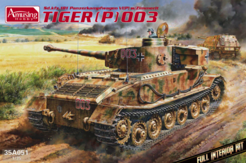Sd.kfz 181 Panzerkampfwagen VI (P) W/Zimmerit Tiger P (003) 1:35 Amusing Hobby 35A051