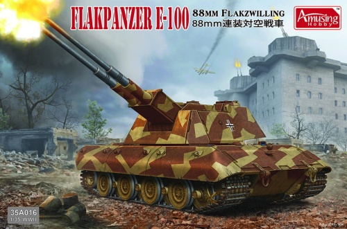 8.8cm Flakzwilling Flakpanzer E-100 1:35 Amusing Hobby 35A016