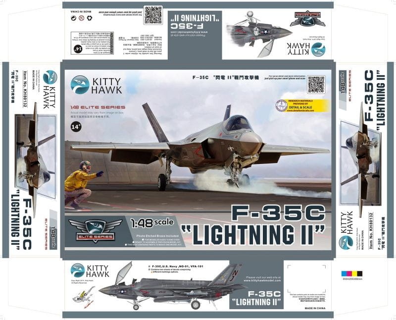 Zdjęcie dodatkowe produktu F-35C Lightning II 1:48 Kittyhawk 80132