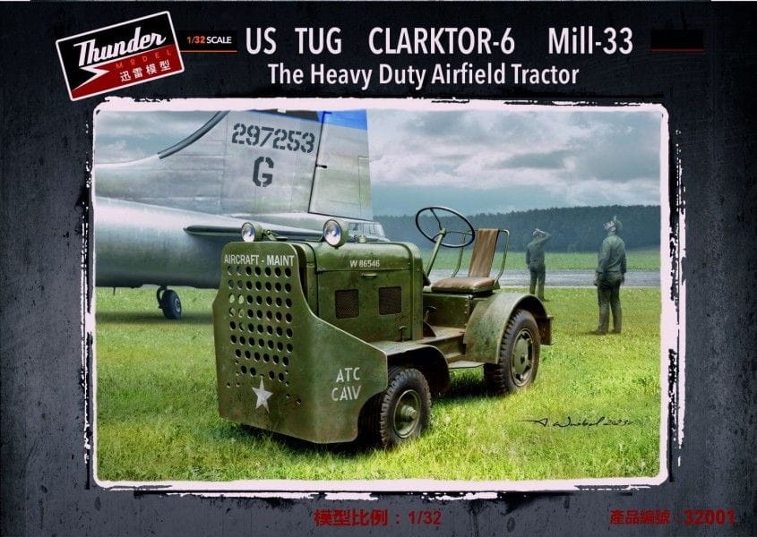 Zdjęcie główne produktu US Tug Clarktor-6 Mill-33 The Heavy Duty Airfield Tractor 1:32 Thunder Models 32001