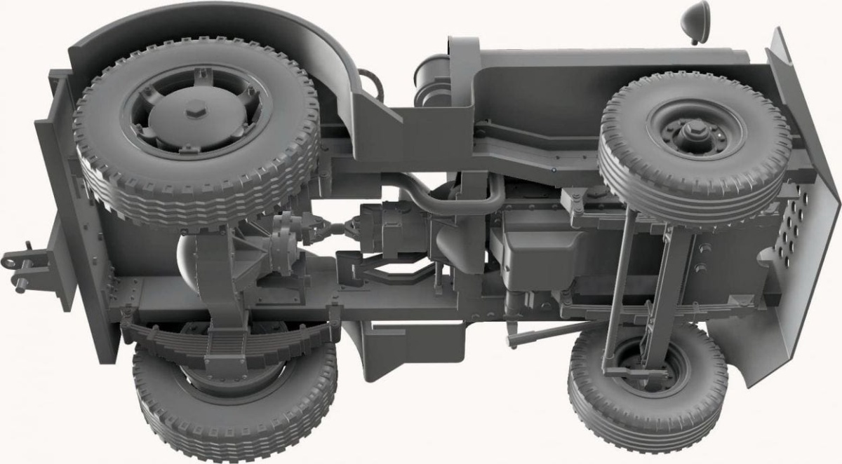Zdjęcie dodatkowe produktu US Tug Clarktor-6 Mill-33 The Heavy Duty Airfield Tractor 1:32 Thunder Models 32001