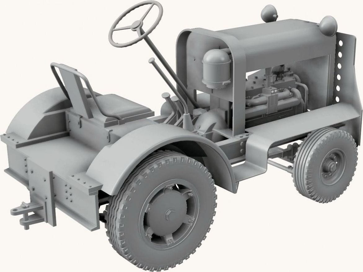 Zdjęcie dodatkowe produktu US Tug Clarktor-6 Mill-33 The Heavy Duty Airfield Tractor 1:32 Thunder Models 32001