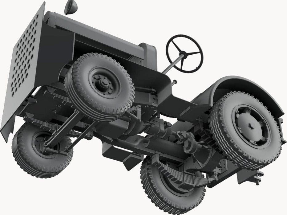 Zdjęcie dodatkowe produktu US Tug Clarktor-6 Mill-33 The Heavy Duty Airfield Tractor 1:32 Thunder Models 32001