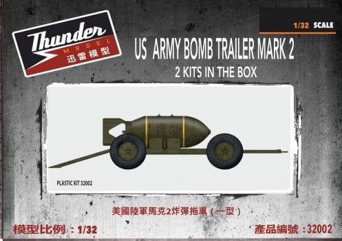 US Army Bomb Trailer Mark 2 (2 Kits in the Box) 1:32 Thunder Models 32002