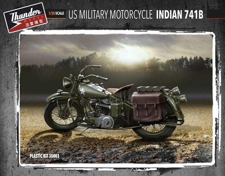 Zdjęcie główne produktu US Military Motorcycle Indian 741B 1:35 Thunder Models 35003