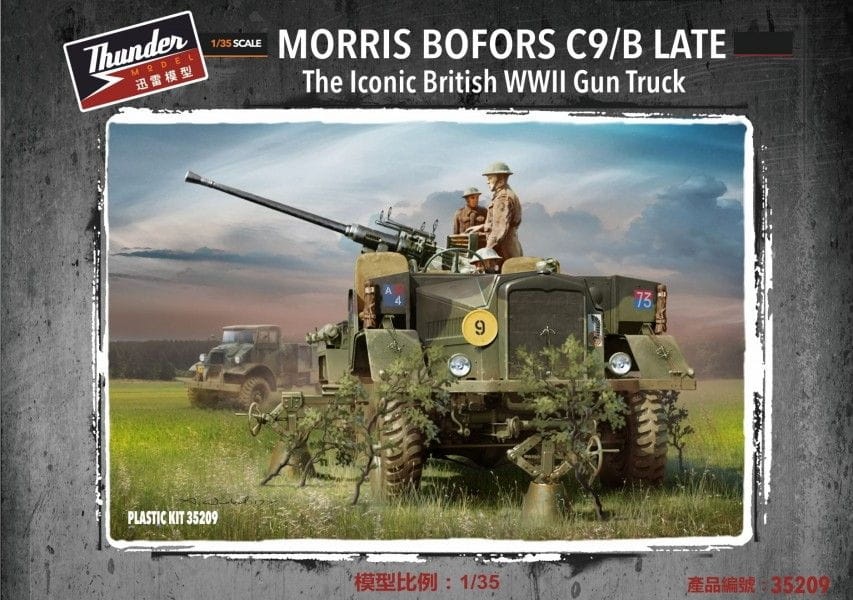 Zdjęcie główne produktu Morris Bofors C9/B Late The Iconic British WWII Gun Truck 1:35 Thunder Models 35209