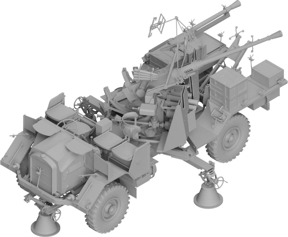 Zdjęcie dodatkowe produktu Morris Bofors C9/B Early The Iconic British WWII Gun Truck 1:35 Thunder Models 35210