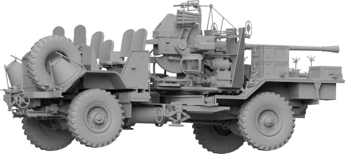 Zdjęcie dodatkowe produktu Morris Bofors C9/B Early The Iconic British WWII Gun Truck 1:35 Thunder Models 35210