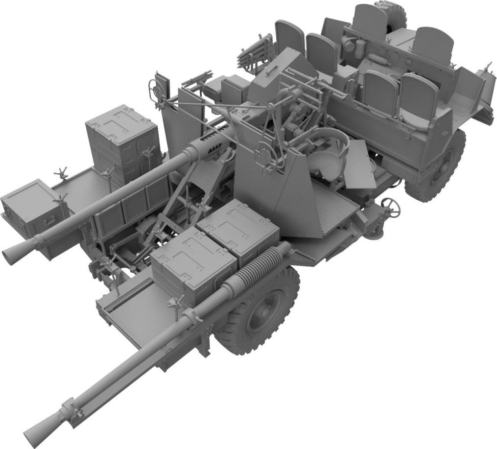 Zdjęcie dodatkowe produktu Morris Bofors C9/B Early The Iconic British WWII Gun Truck 1:35 Thunder Models 35210