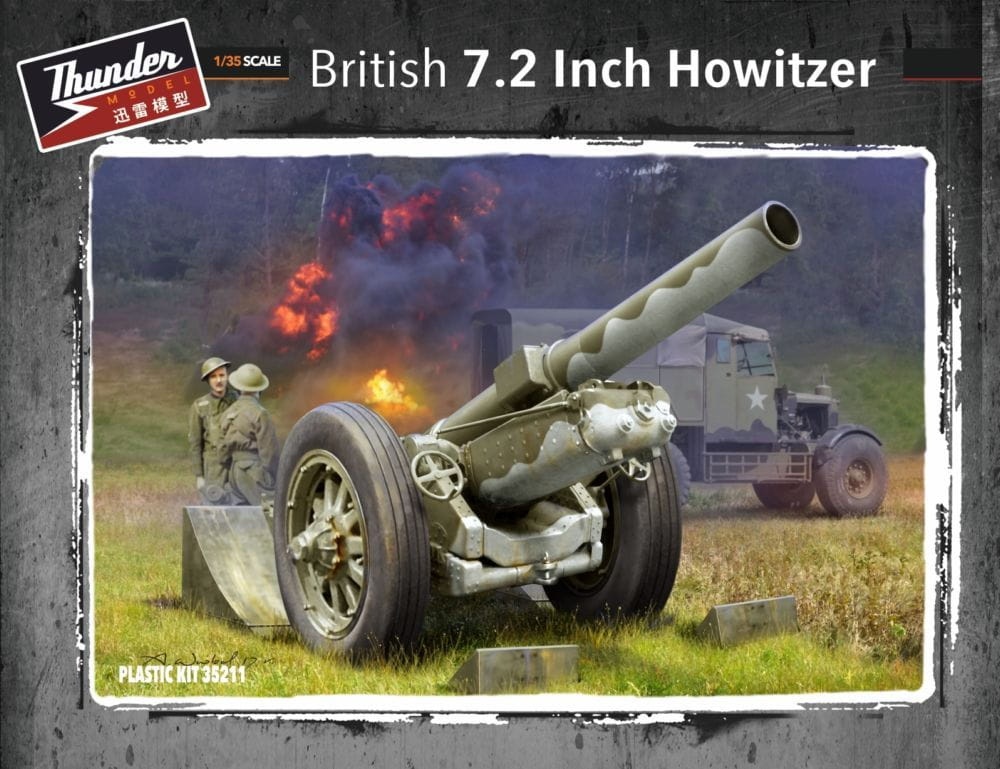 Zdjęcie główne produktu Brytyjska Haubica 7,2 Cala 1:35 Thunder Models 35211