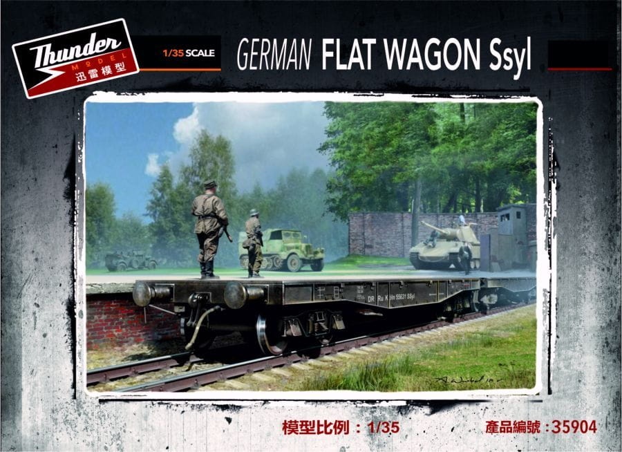 Zdjęcie główne produktu German Flat Wagon Ssyl 1:35 Thunder Models 35904
