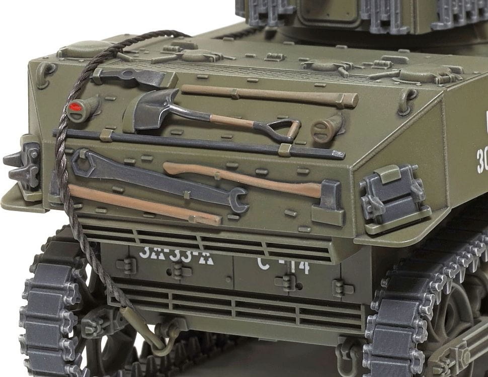 Zdjęcie dodatkowe produktu M5A1 Stuart Amerykański czołg lekki 1:48 Tamiya 32606