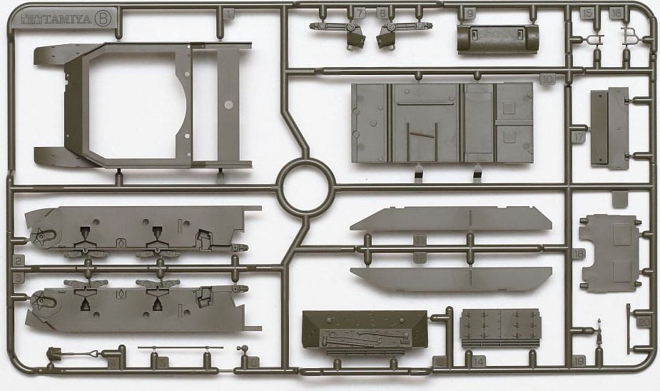 Zdjęcie dodatkowe produktu M5A1 Stuart Amerykański czołg lekki 1:48 Tamiya 32606