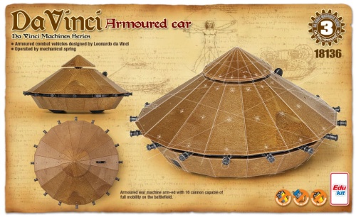 Armored vehicle (armored car) by Leonardo da Vinci (14+) Academy 18136