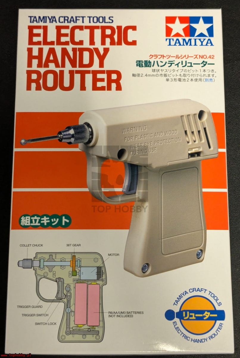 Zdjęcie dodatkowe produktu Mini frezarka elektryczna Tamiya 74042 Electric Handy Router