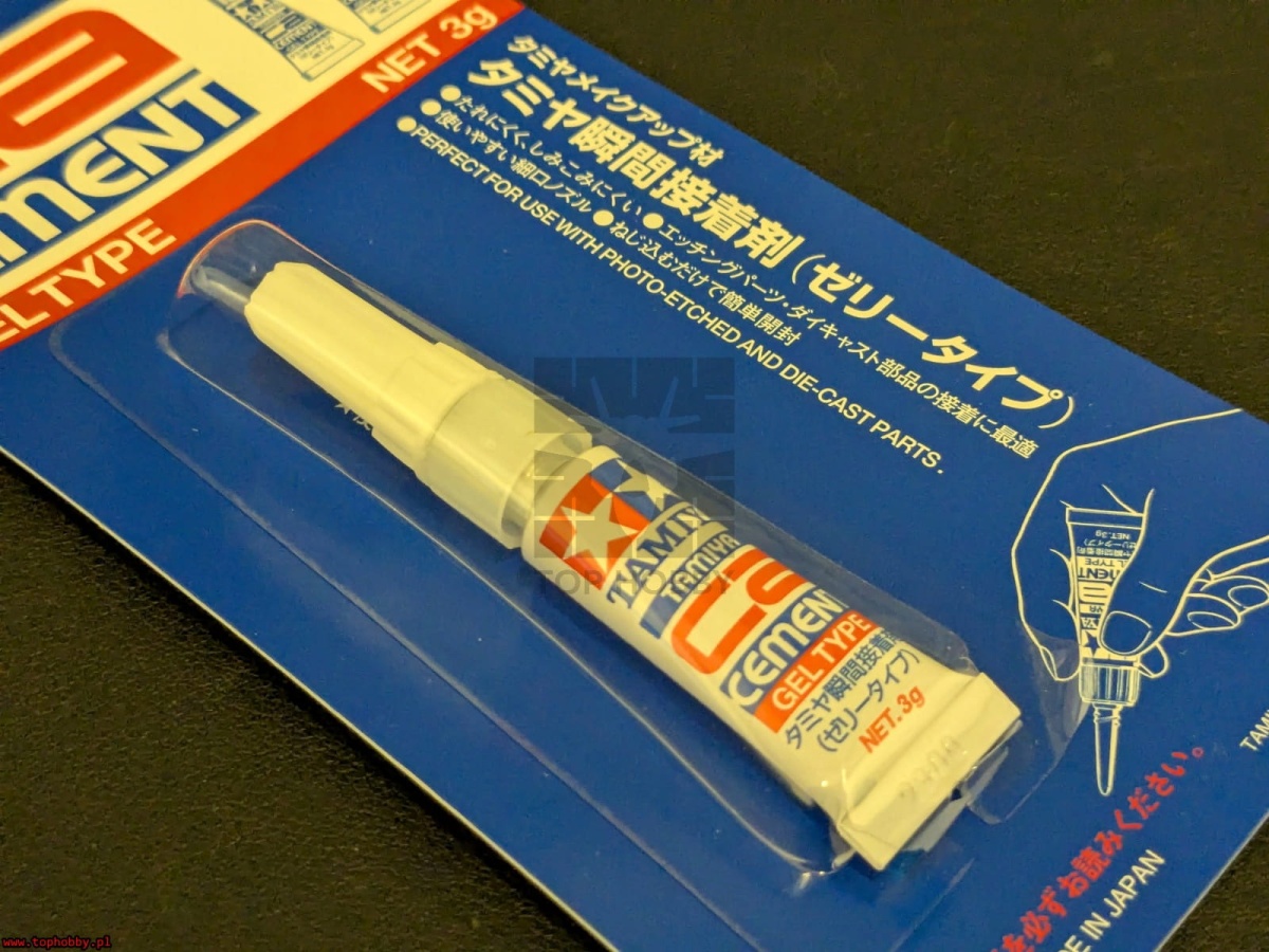 Zdjęcie dodatkowe produktu Klej cyjanoakrylowy Tamiya 87091 CA Cement Gel
