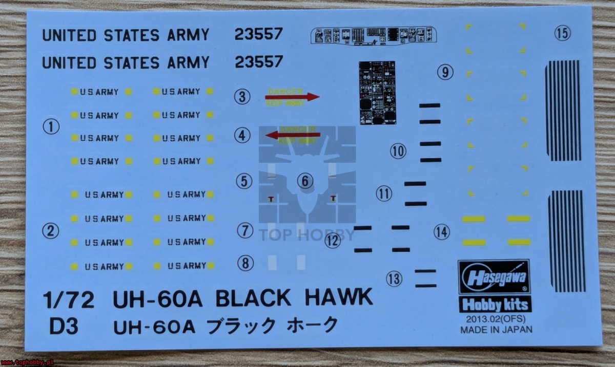 Zdjęcie dodatkowe produktu Sikorsky UH-60A Black Hawk 1:72 Hasegawa D3-00433