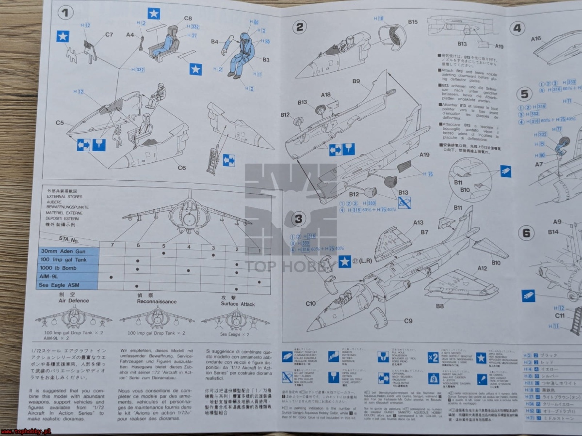 Zdjęcie dodatkowe produktu Sea Harrier FRS Mk.1 1:72 Hasegawa B5