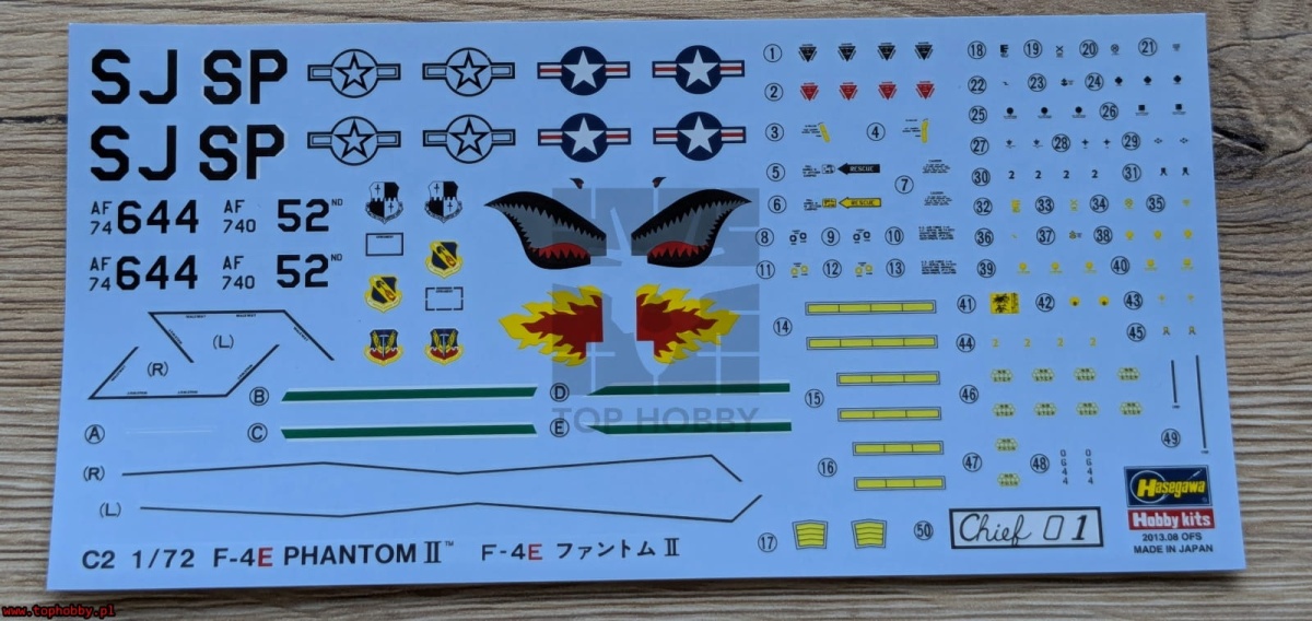 Zdjęcie dodatkowe produktu F-4E Phantom II 1:72 Hasegawa C2