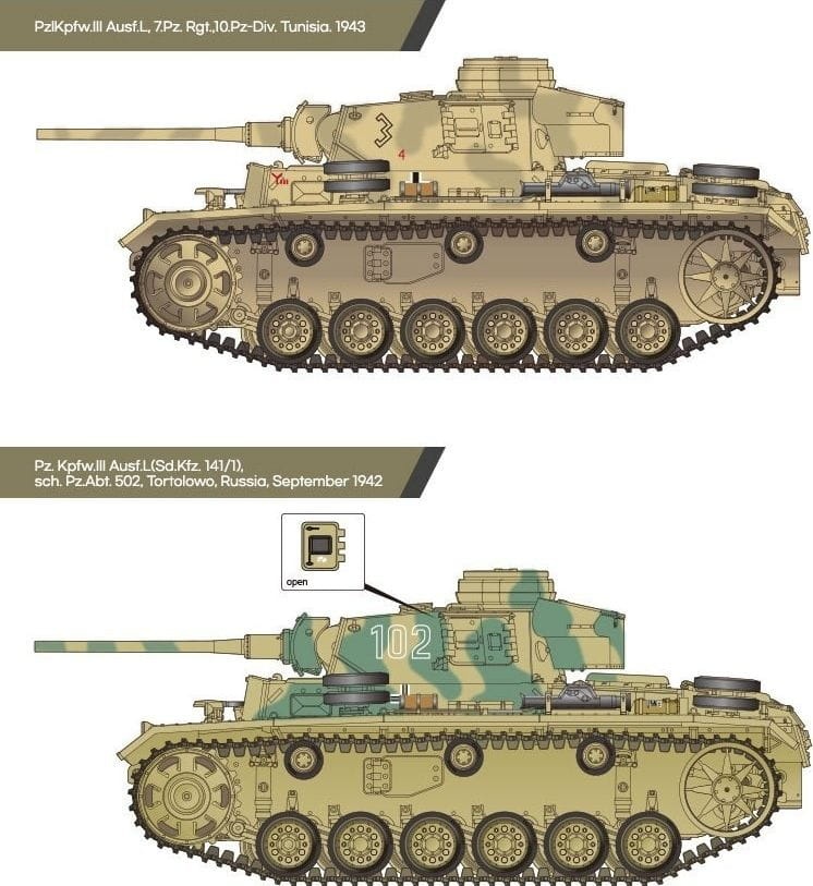 Zdjęcie dodatkowe produktu German Panzer III Ausf L Battle of Kursk 1:35 Academy 13545