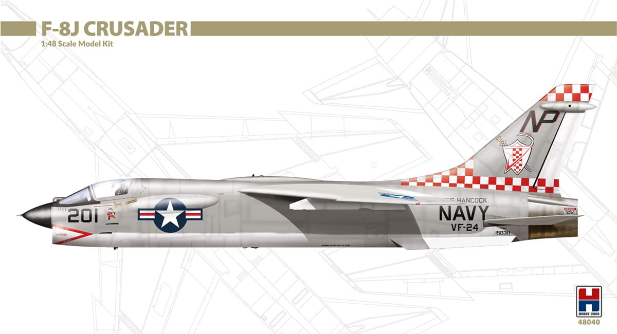 Zdjęcie główne produktu F-8J Crusader 1:48 Hobby 2000 48040