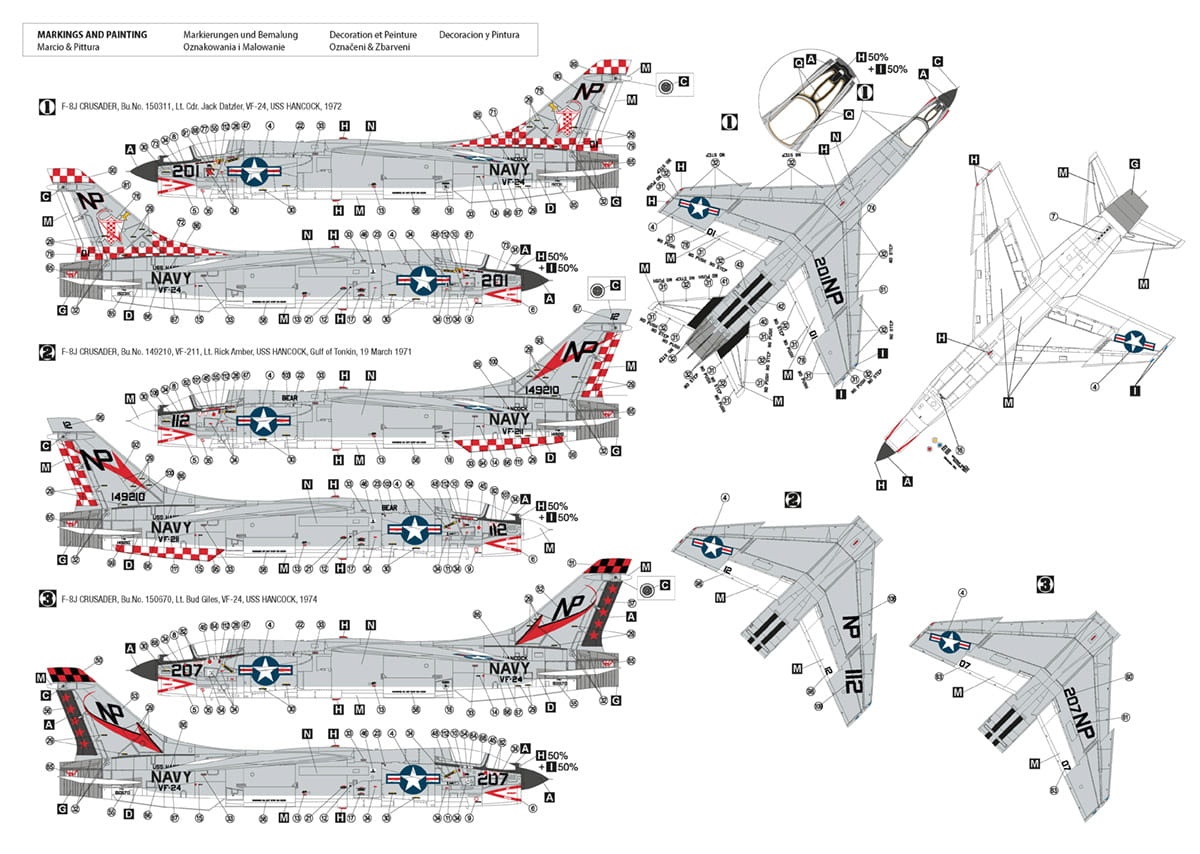 Zdjęcie dodatkowe produktu F-8J Crusader 1:48 Hobby 2000 48040