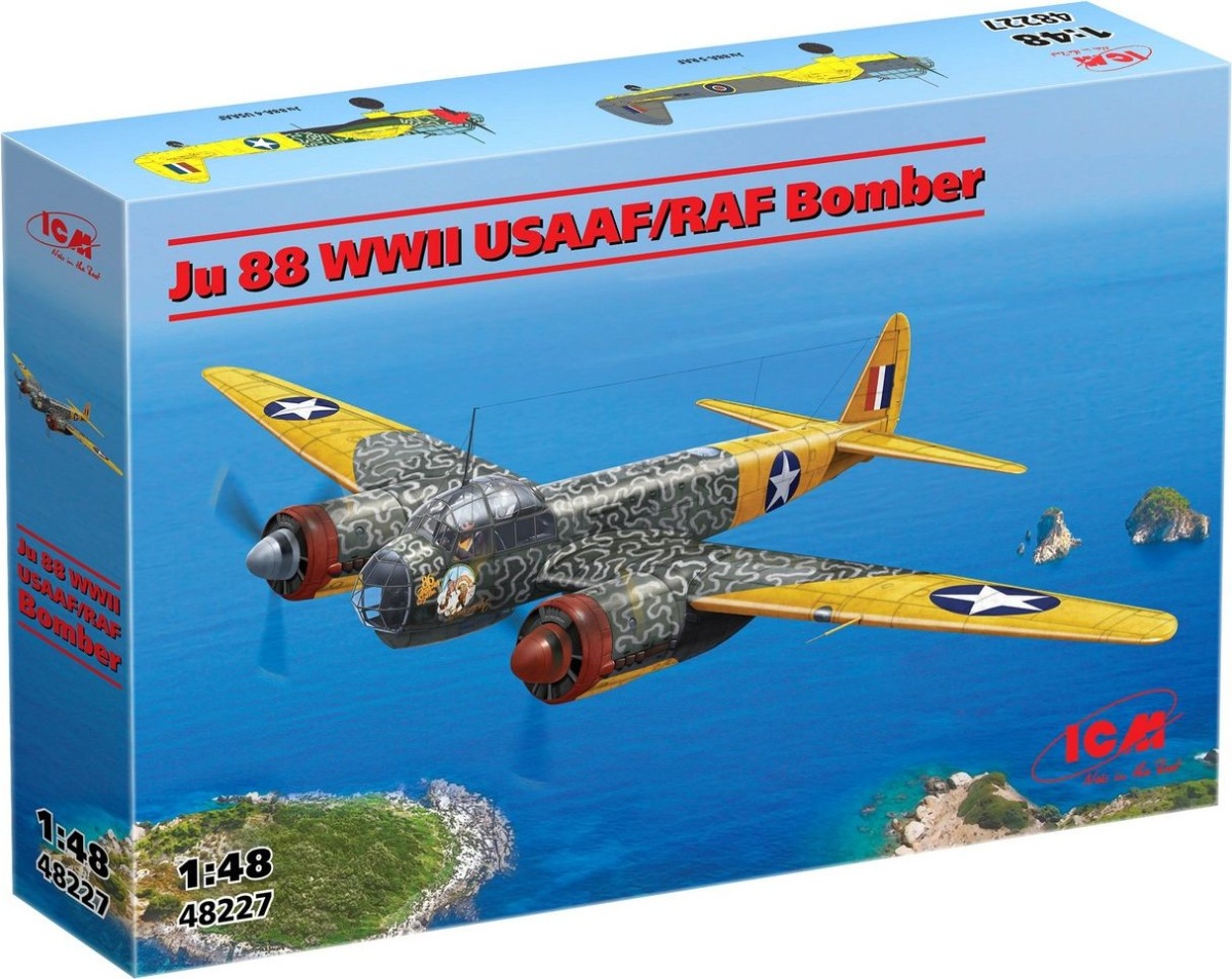 Zdjęcie dodatkowe produktu Bombowiec Ju 88 WWII USAAF/RAF 1:48 ICM 48227