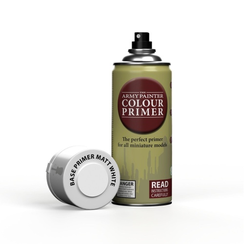 Matt White spray primer 400ml Matt White The Army Painter