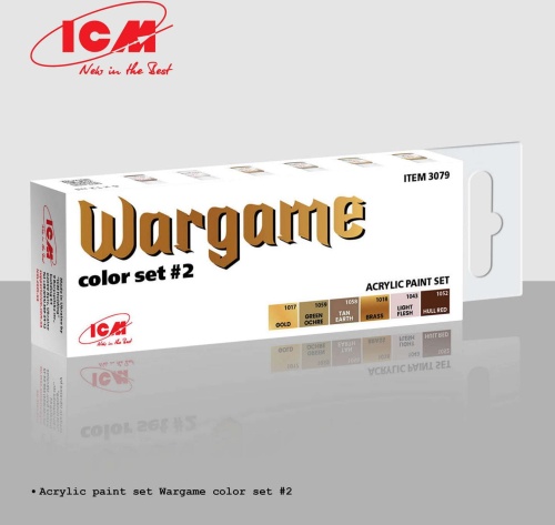 Wargame Color Acrylic Paint Set 2 (6x12ml) 1:35 ICM 3079
