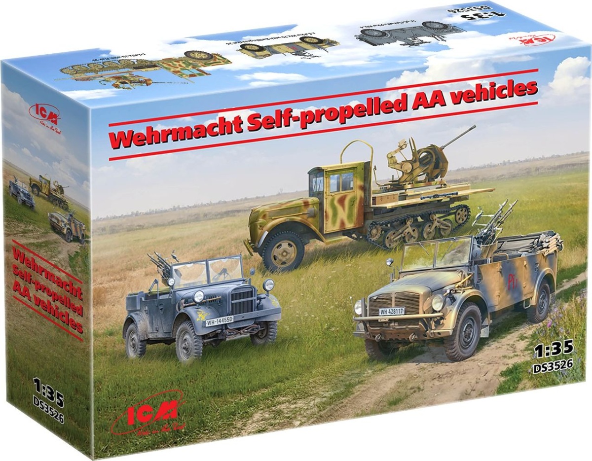Zdjęcie dodatkowe produktu Samobieżne pojazdy przeciwlotnicze Wehrmachtu 1:35 ICM DS3526