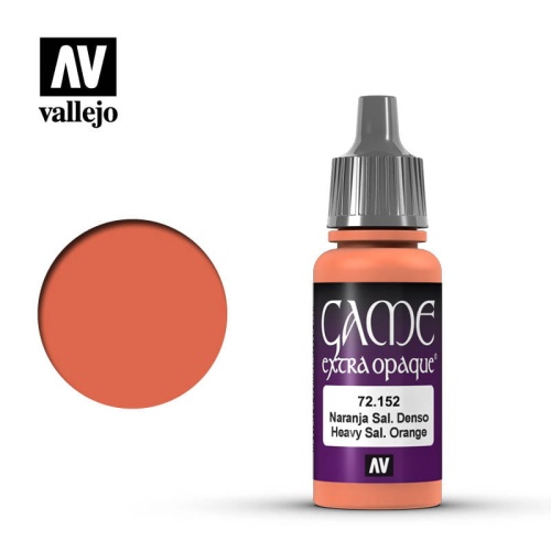 Vallejo 72152 Heavy Salmon Orange Game Extra Opaque Paint