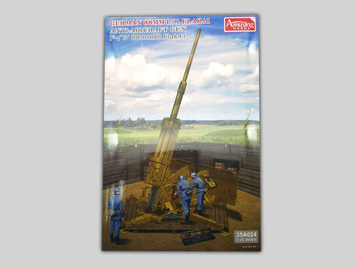 Zdjęcie dodatkowe produktu Niemieckie działo przeciwlotnicze 88 mm L71 Flak 41 1:35 Amusing Hobby 35A024