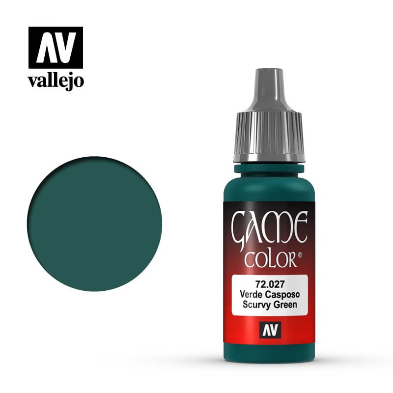 Zdjęcie dodatkowe produktu Vallejo 72027 Scurvy Green Game Color Farba