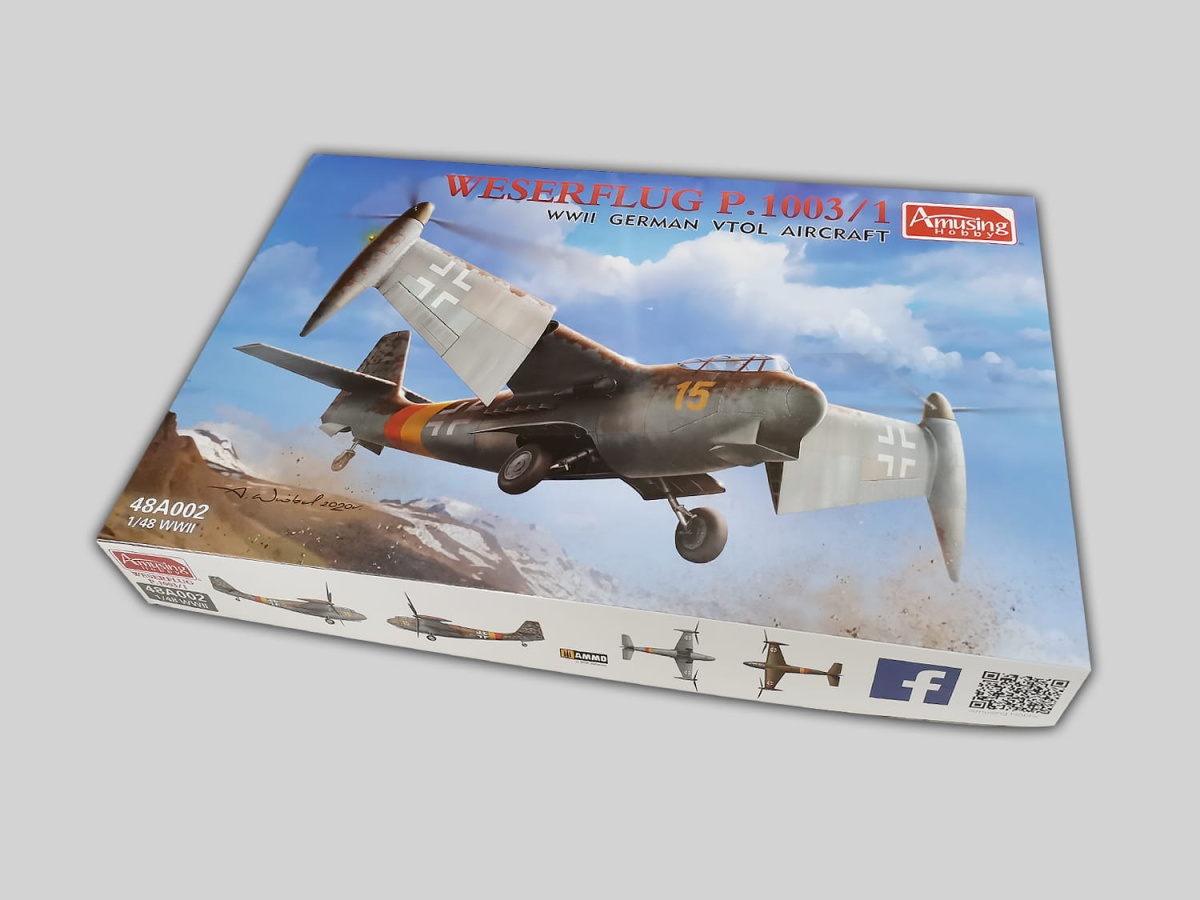 Zdjęcie dodatkowe produktu Weserflug P.1003/1 WWII German VTOL 1:48 Amusing Hobby 48A002