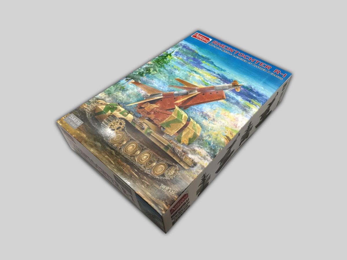 Zdjęcie dodatkowe produktu Rheintochter R-1 na podwoziu Panther II 1:35 Amusing Hobby 35A036