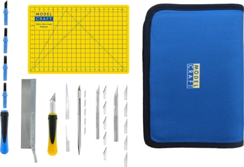 Modelcraft Shesto precision knife and chisel set PTK1026
