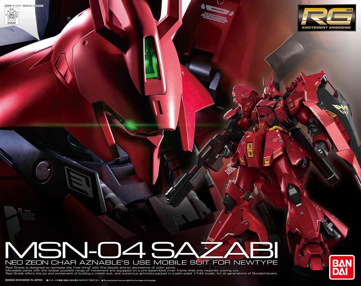 Zdjęcie główne produktu Gunpla MSN-04 Sazabi RG 1:144